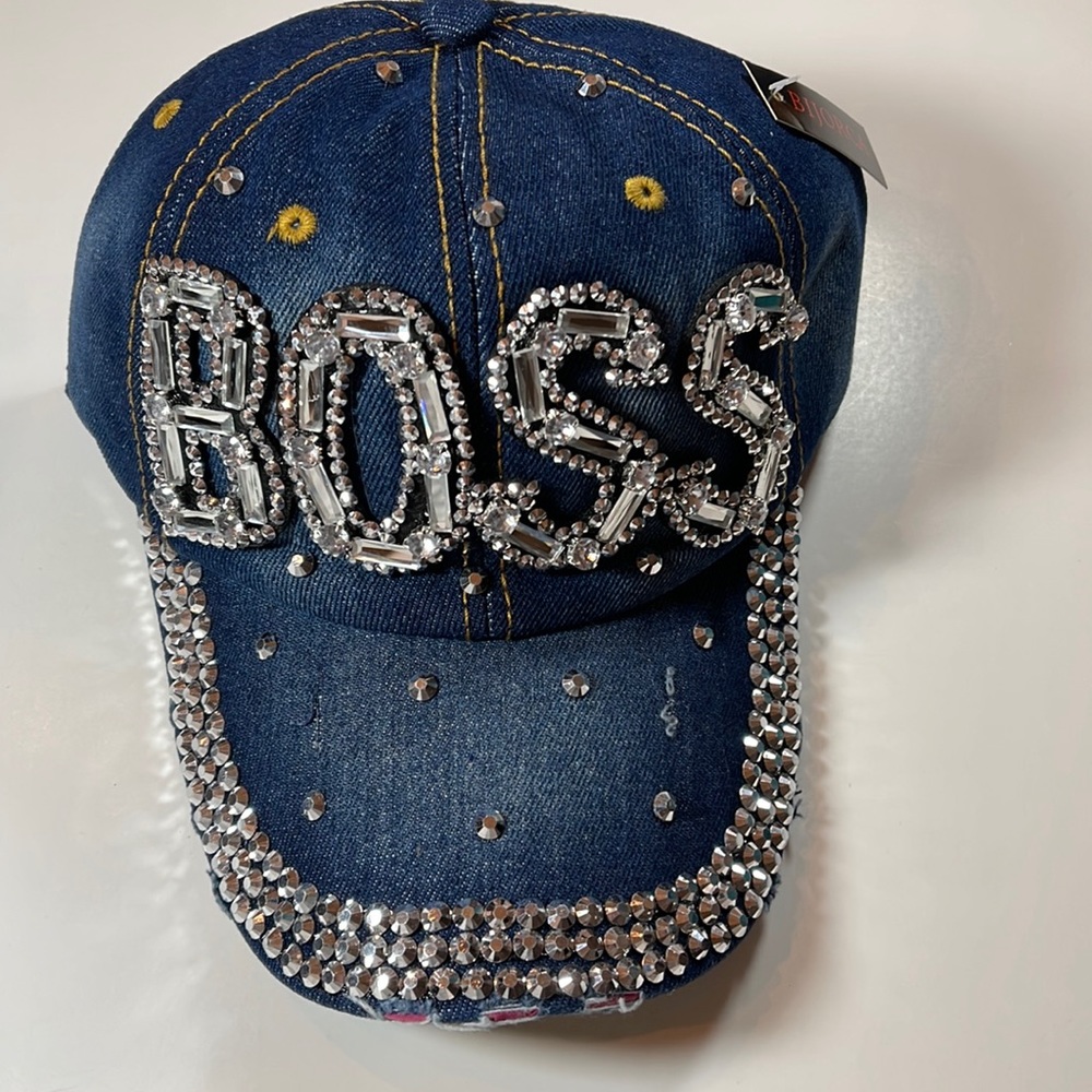 🆕BOSS Distressed Denim Cap - Picture 2 of 5